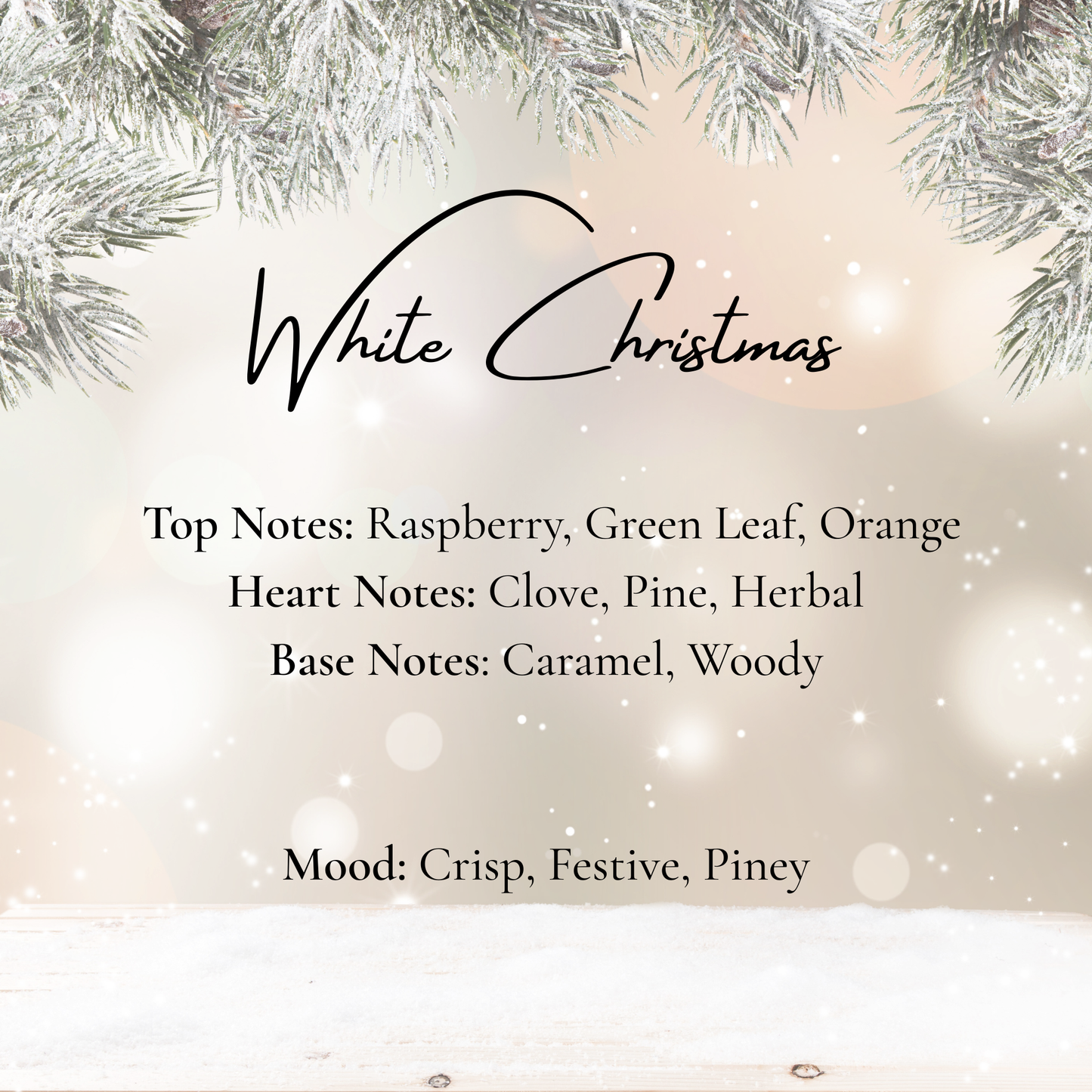 Winter Glow collection -White Christmas Scented Candle
