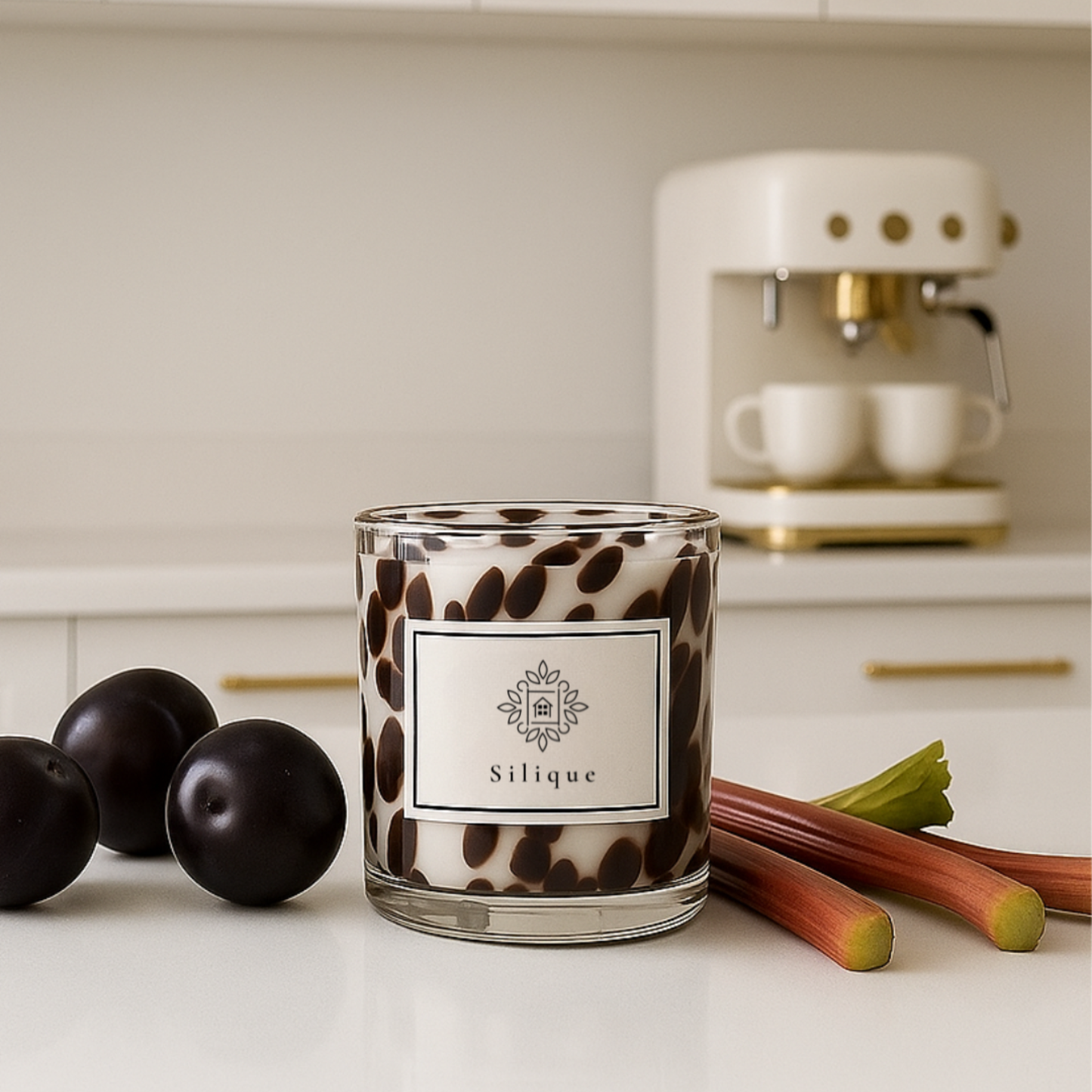 Wild Instinct collection -Black Plum & Rhubarb Scented Candle