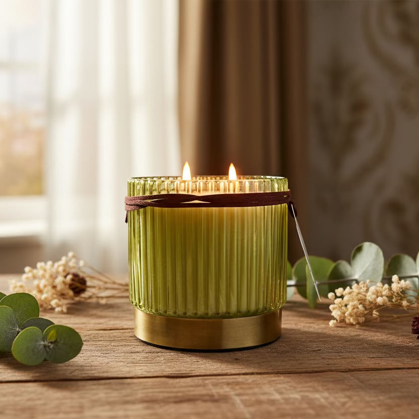 Iris Flute Scented Candle Jasmine & Bergamot (500ml)