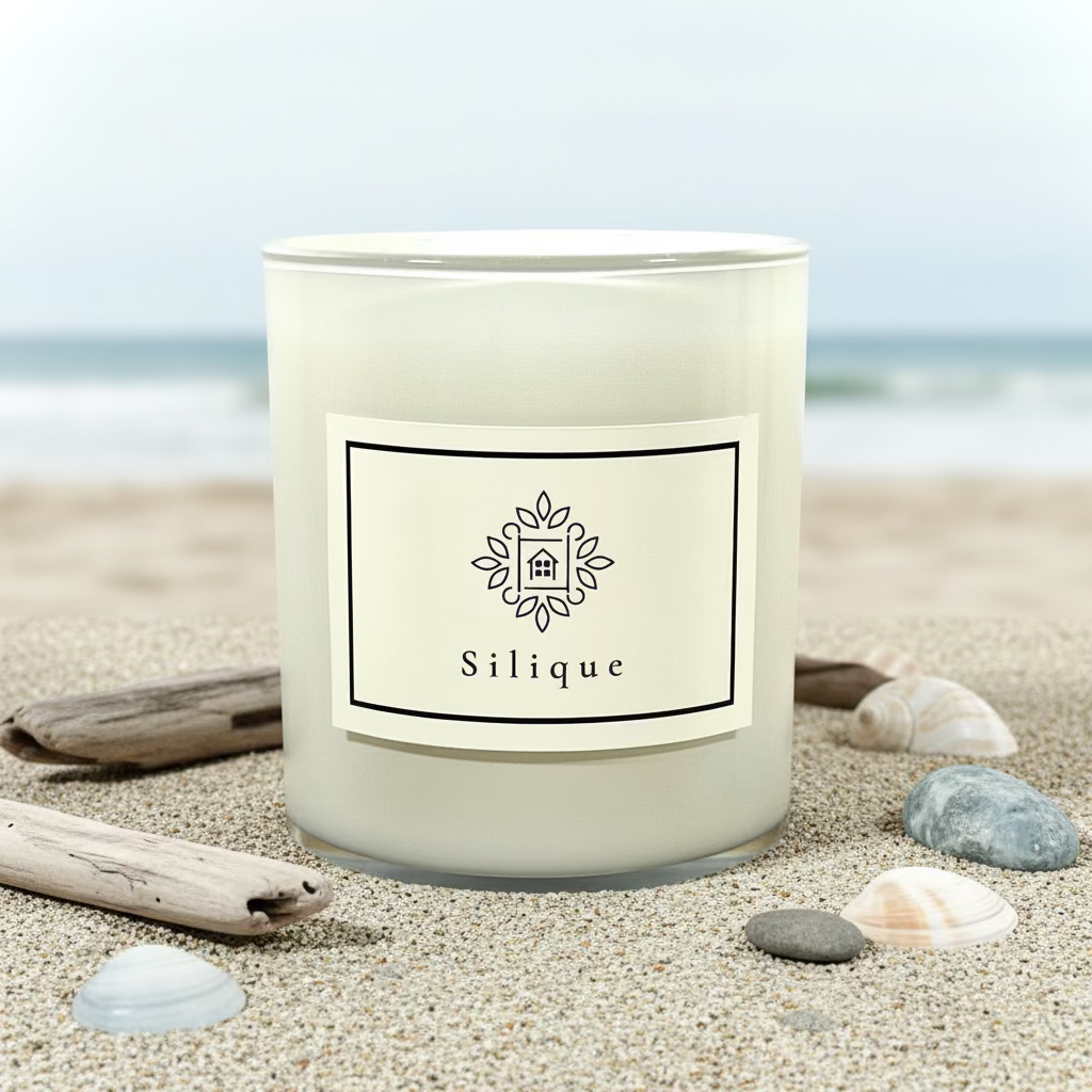 Classics Collection -White -Rock-salt & Driftwood Scented Candle